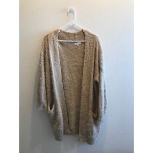 Woven heart cardigan